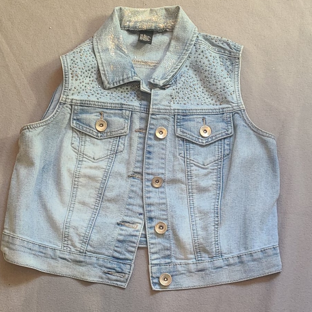 Custom denim vest